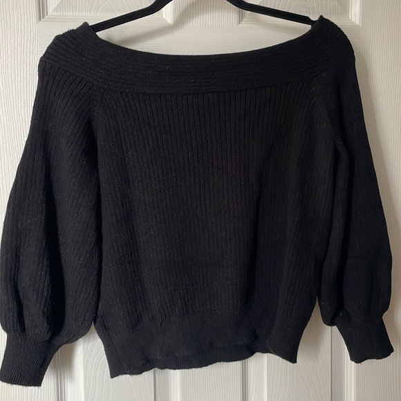 Off the Shoulder/ Boat neck sweater - Anthropologie - Picture 4 of 4